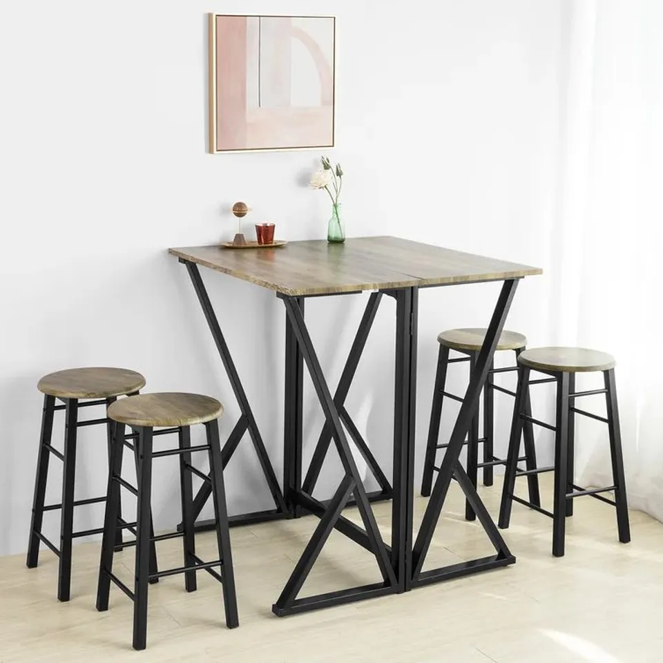 IONIA FOLDING DINING SET WITH 4 CHAIRS