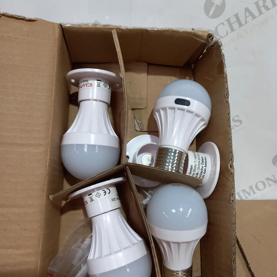 BOX SET OF 4 SOLUTIONS PORTABLE LED BULBS 