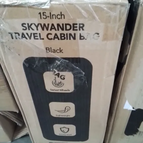 BOXED LUGG 15INCH SKYWANDER TRAVEL CABIN BAG BLACK
