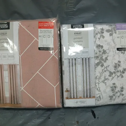 BOX OF APPROXIMATELY 10 ASSORTED CURTAIN ITEMS IN VARIOUS SIZES AND COLOURS, ETC - COLLECTION ONLY