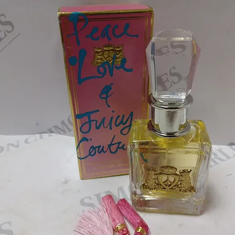 BOXED PEACE LOVE & JUICY COUTURE EAU DE PARFUM SPRAY (50ml)