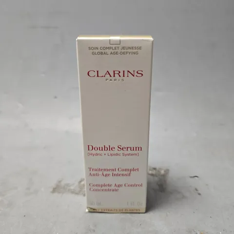 BOXED CLARINS DOUBLE SERUM AGE CONTROL 
