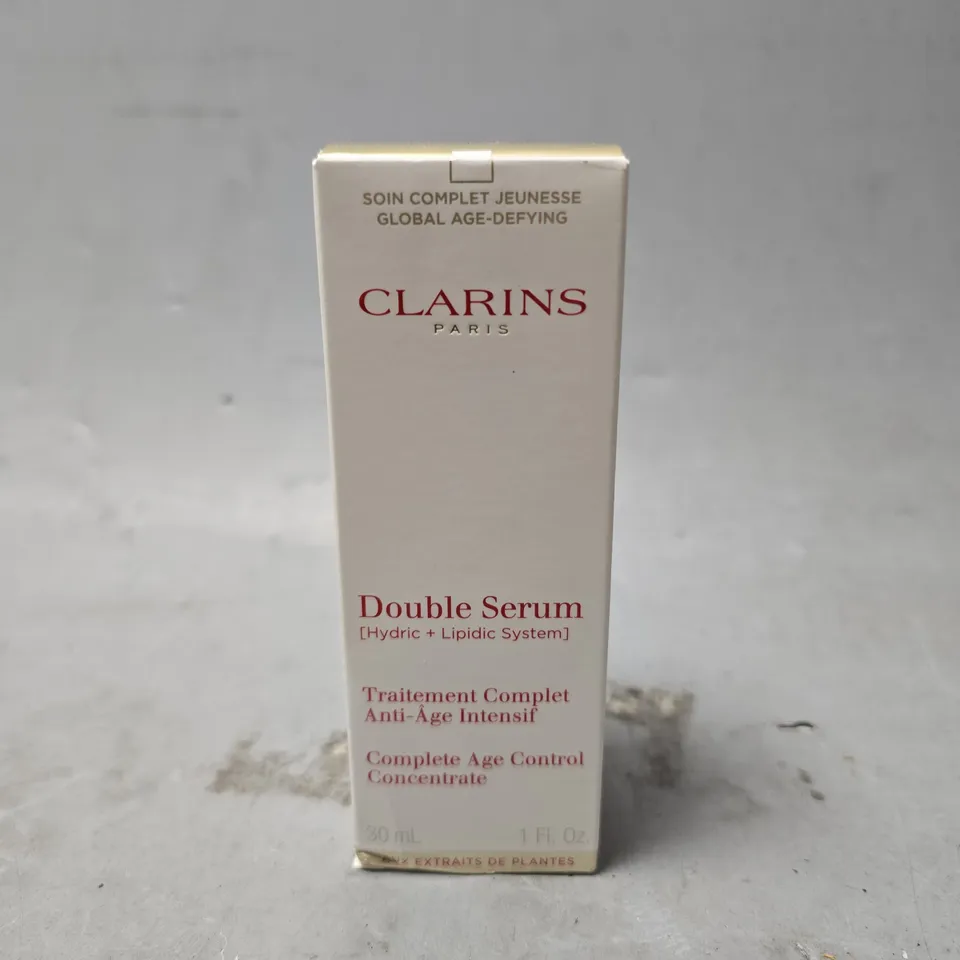 BOXED CLARINS DOUBLE SERUM AGE CONTROL 