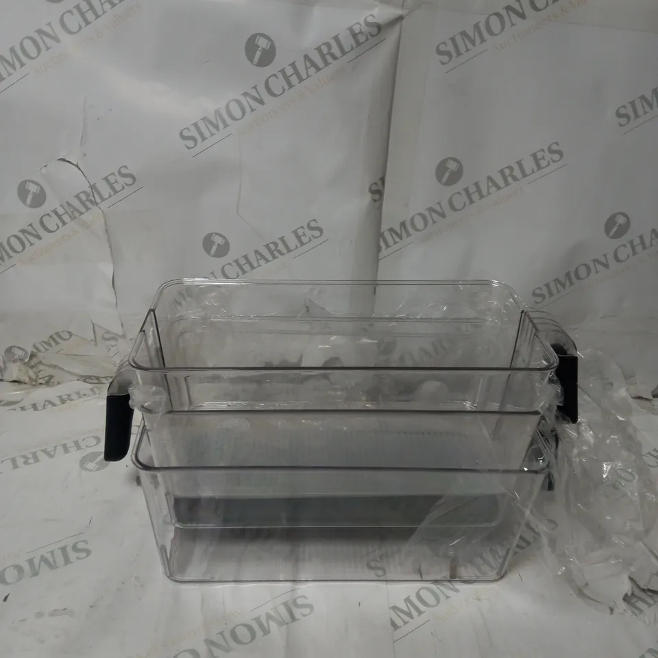 COOK'S ESSENTIALS SET OF FRIDGE ORGANISERS