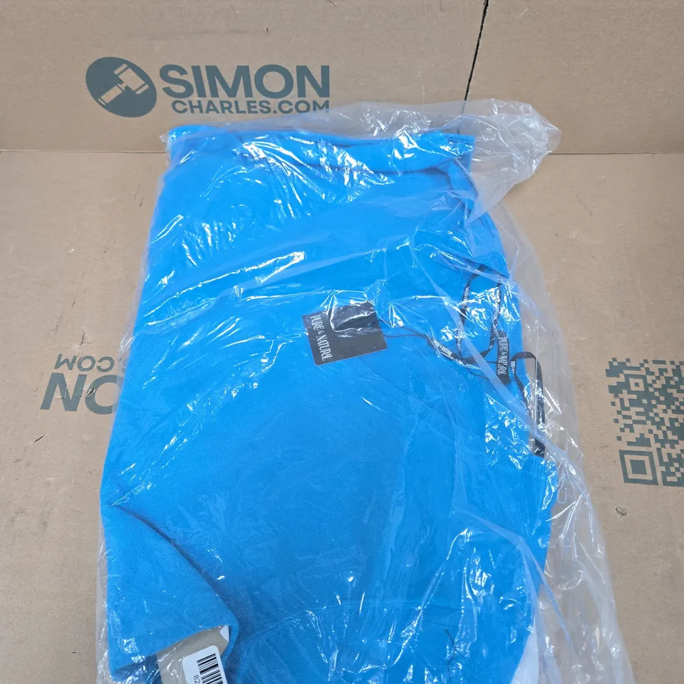 PURE & NATURAL LADIES V-NECK JUMPER – TURQUOISE, UK SIZE 14