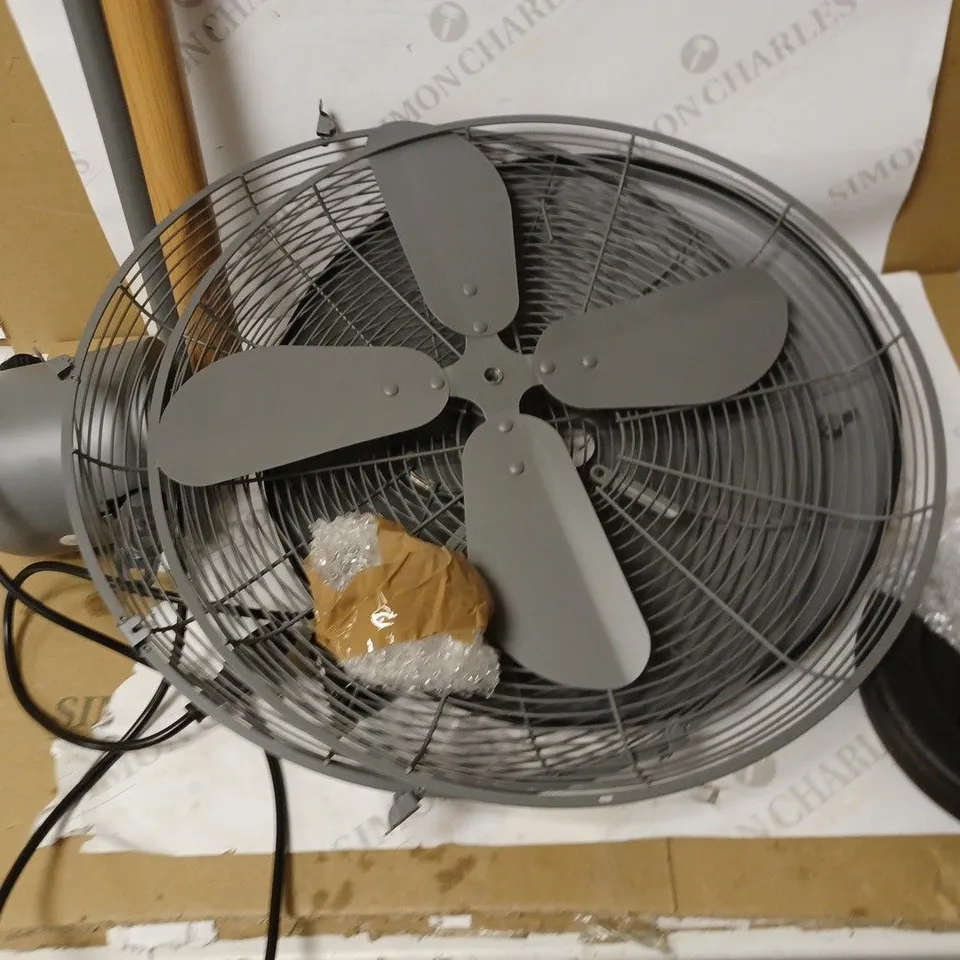 STANDING FAN - GREY, CORDED