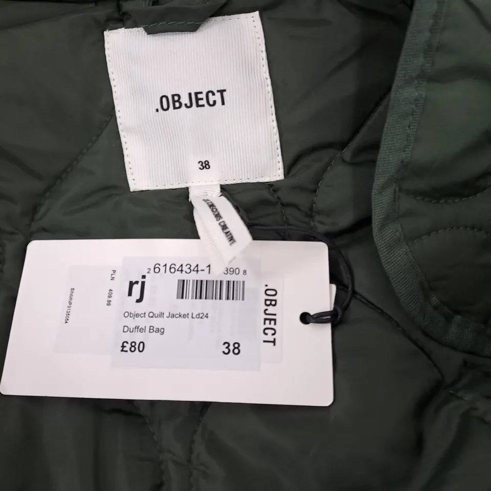 .OBJECT GREEN QUILTED JACKET - 28