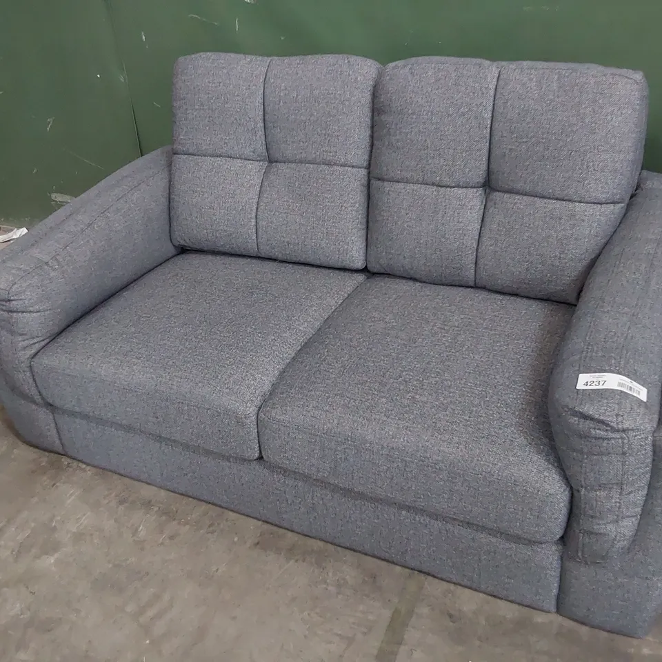DESIGNER TWO SEATER SOFA GREY FABRIC 