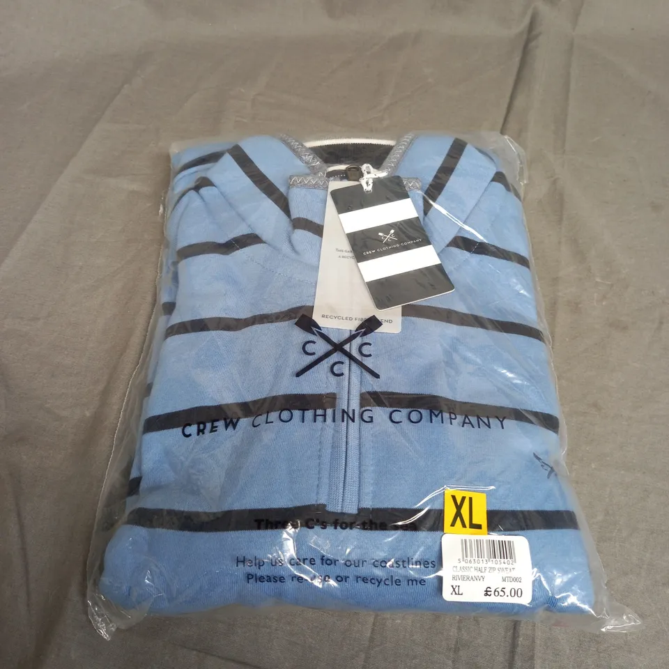 SEALED CREW CLOTHING COMPANY CLASSIC HALF ZIP SWEATSHIRT - XL