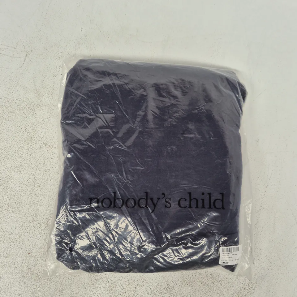BAGGED NOBODY'S CHILD TIZZY JUMPSUIT IN NAVY SIZE UK 12