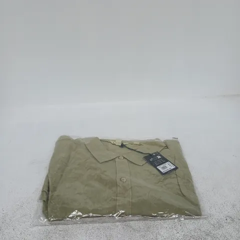 WHITE STUFF KESWICK LONG SLEEVE LINEN SHIRT MID GREEN XXL
