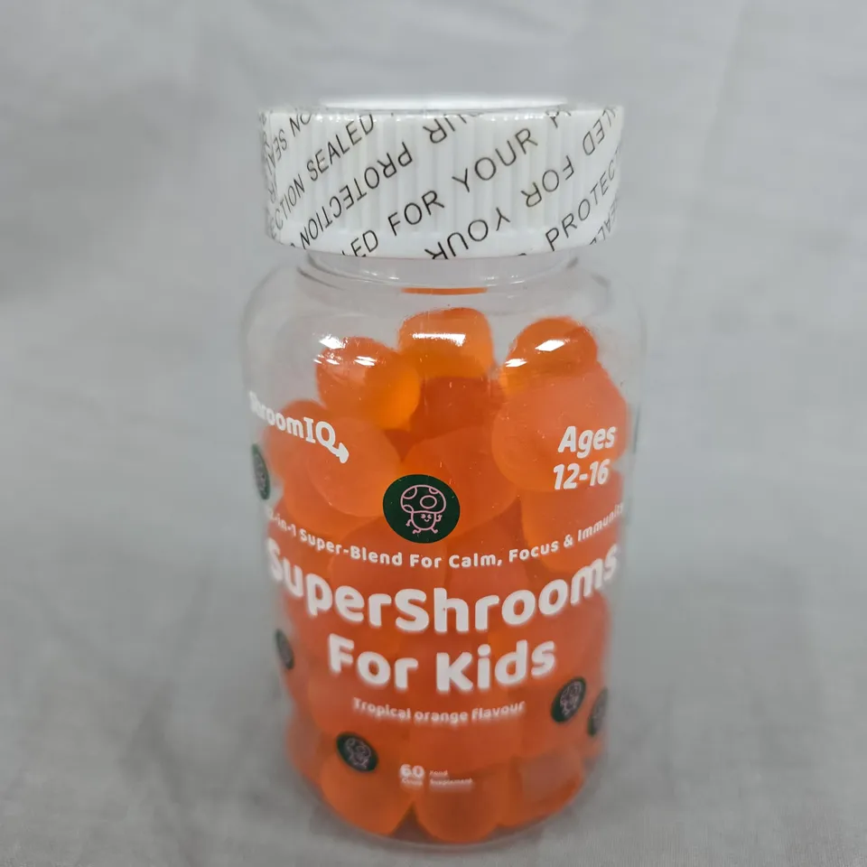 SHROOMIQ  SUPERSHROOMS FOR KIDS - TROPICAL ORANGE FLAVOUR - X60