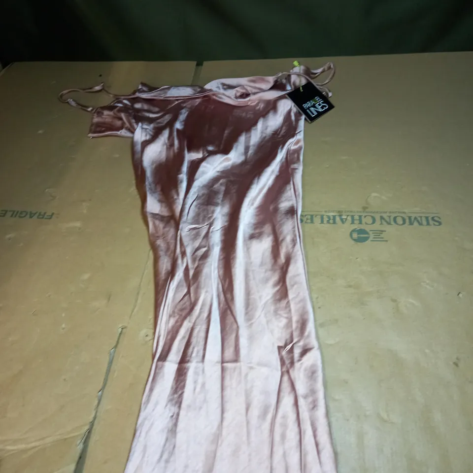 PARALLEL LINE SATIN MAXI DRESS SIZE 8