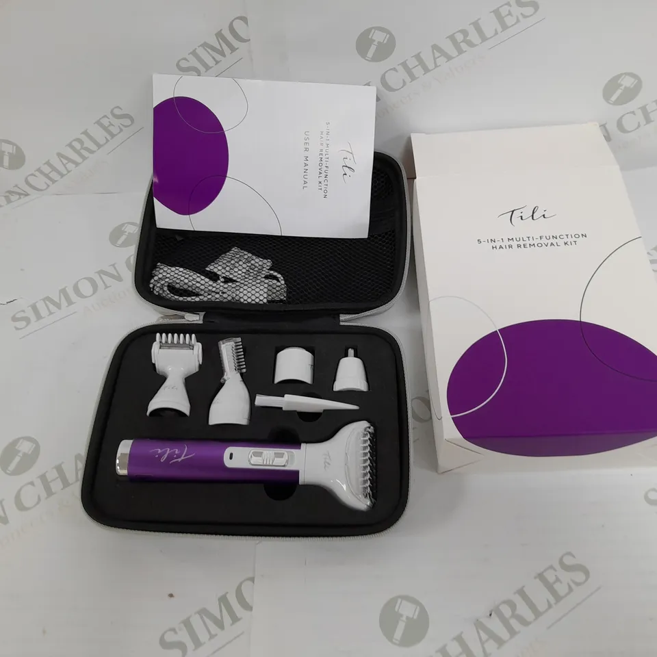 TILI 5-IN-1 MULTI-FUNCTION HAIR REMOVAL KIT PURPLE