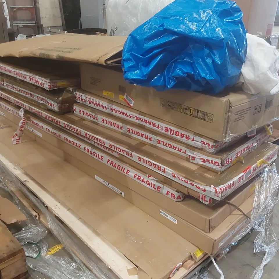 PALLET CONTAINING A LARGE QUANTITY OF ASSORTED FURNITURE PARTS ECT