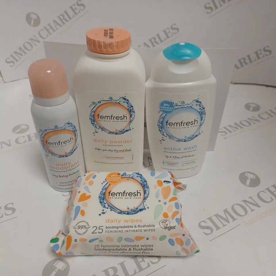 LOT OF 4 FEMFRESH HEAL CARE ITEMS