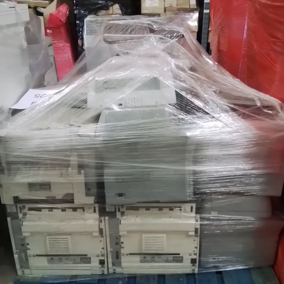 PALLET CONTAINING PRINTERS