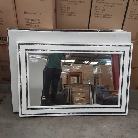 BOXED FURNITURE IN FASHION DIAMANTE CONSOLE MIRROR