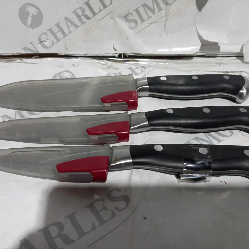 SABATIER SET OF 3 ESSENTIAL EDGEKEEPER KNIFES 