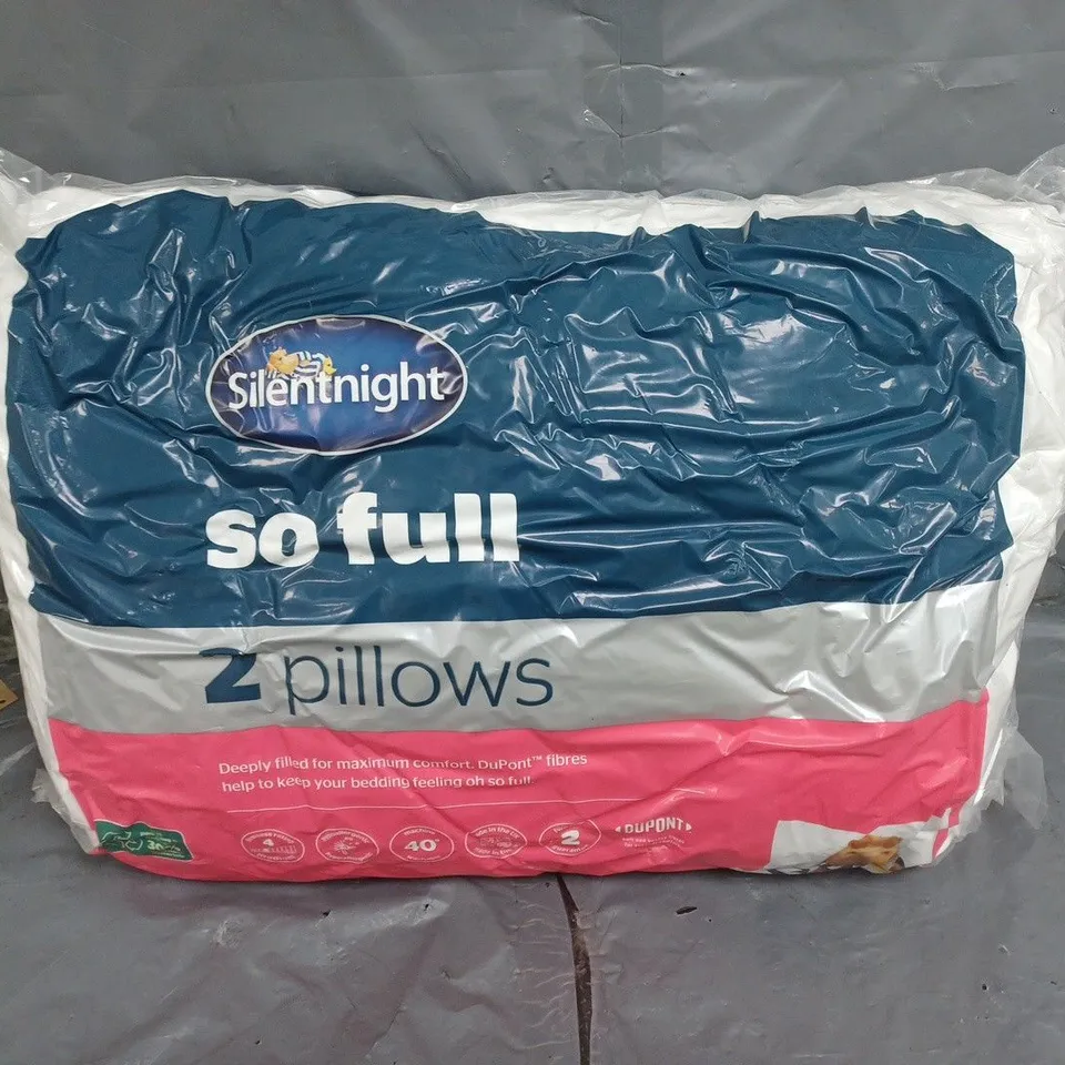 SILENT NIGHT SO FULL - 2 PILLOWS RRP £30