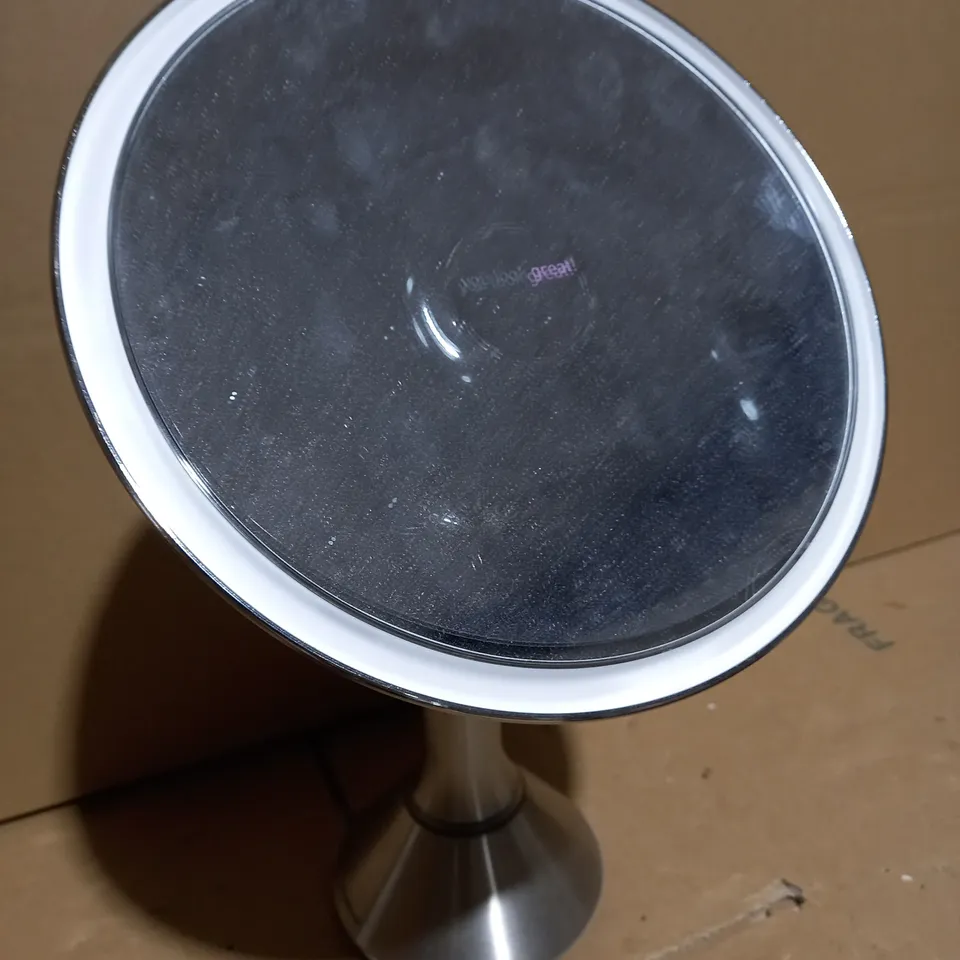 SIMPLEHUMAN 20CM SENSOR MIRROR WITH TOUCH-CONTROL BRIGHTNESS 10X MAG