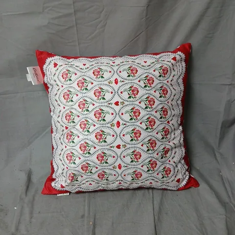CATH KIDSTON CUSHION – FLORAL PATTERN, 100% POLYESTER