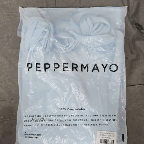 PEPPERMAYO PATSIE STRAPLESS MINI DRESS IN BLUE SIZE AU20/US16