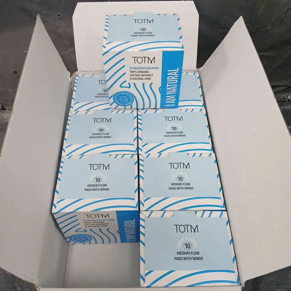 8 X SEALED TOTM 10 PACK OF MEDIUM FLOW PADS 