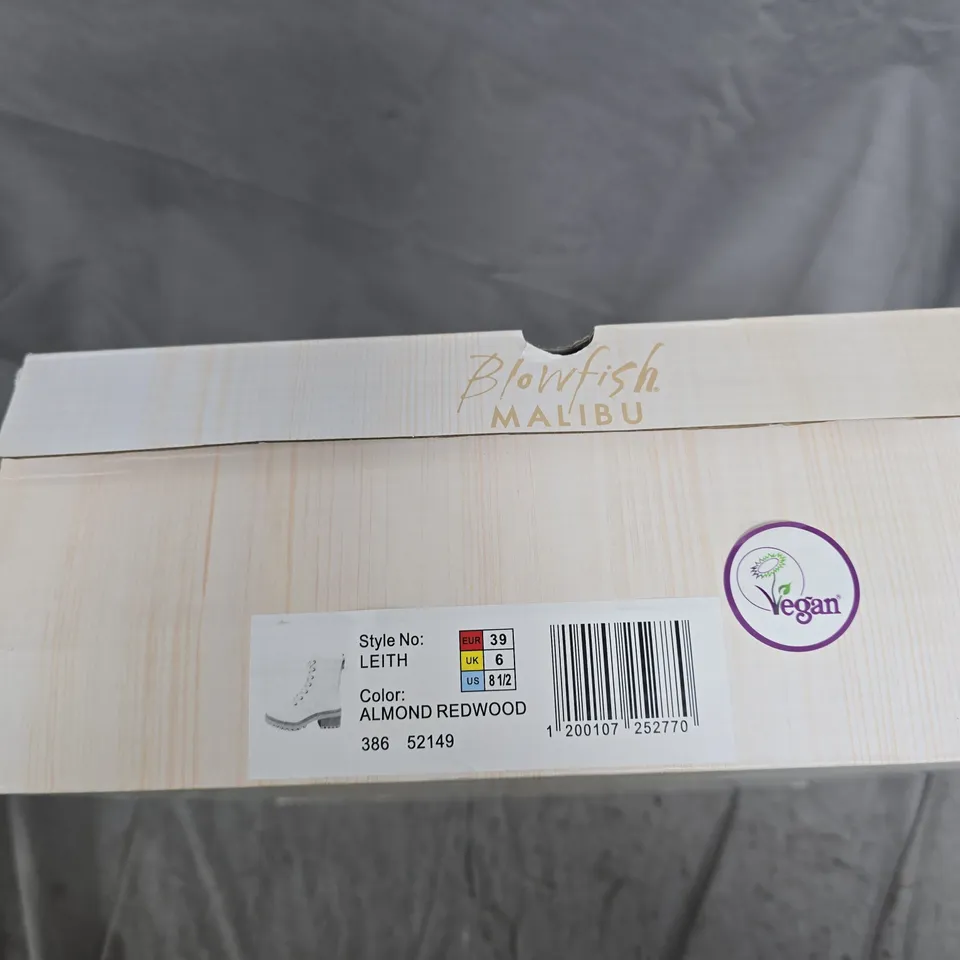 BLOWFISH MALIBU LEITH BOOTS – ALMOND REDWOOD, UK 6 (EU 39, US 8.5)