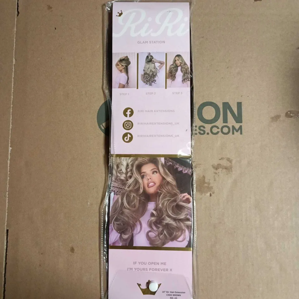 RIRI GLAM STATION 18" HAIR EXTENSION – CHOCOLATE BROWN NO.25