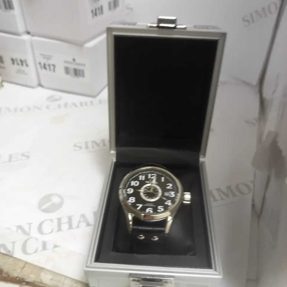 BLACK TW STEEL WATCH