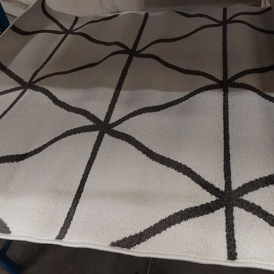 BRAND NEW PACO HOME STELLA 401 AREA RUG IN WHITE-ANTHRACITE - 120×170CM