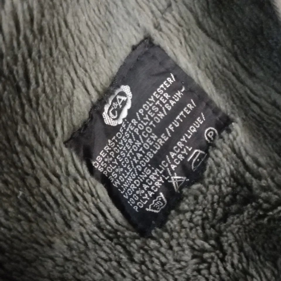 C&A GREEN PARKA COAT - 48