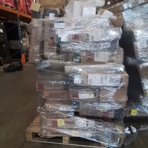 PALLET OF ASSORTED HOUSEHOLD GOODS AND PRODUCTS TO INCLUDE;COMPUTER DESK,TRAMPOLINE PAD,DESK