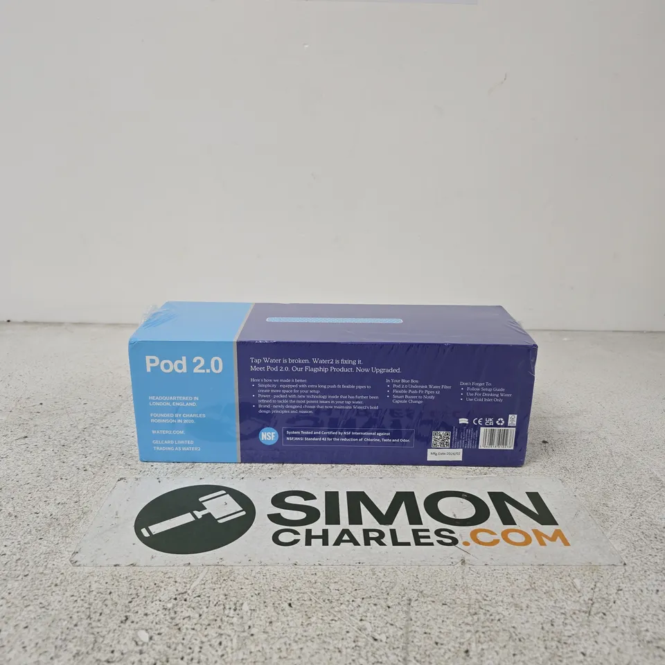 WATER2 POD 2.0 TAP WATER FILTRATION SYSTEM (BOXED)