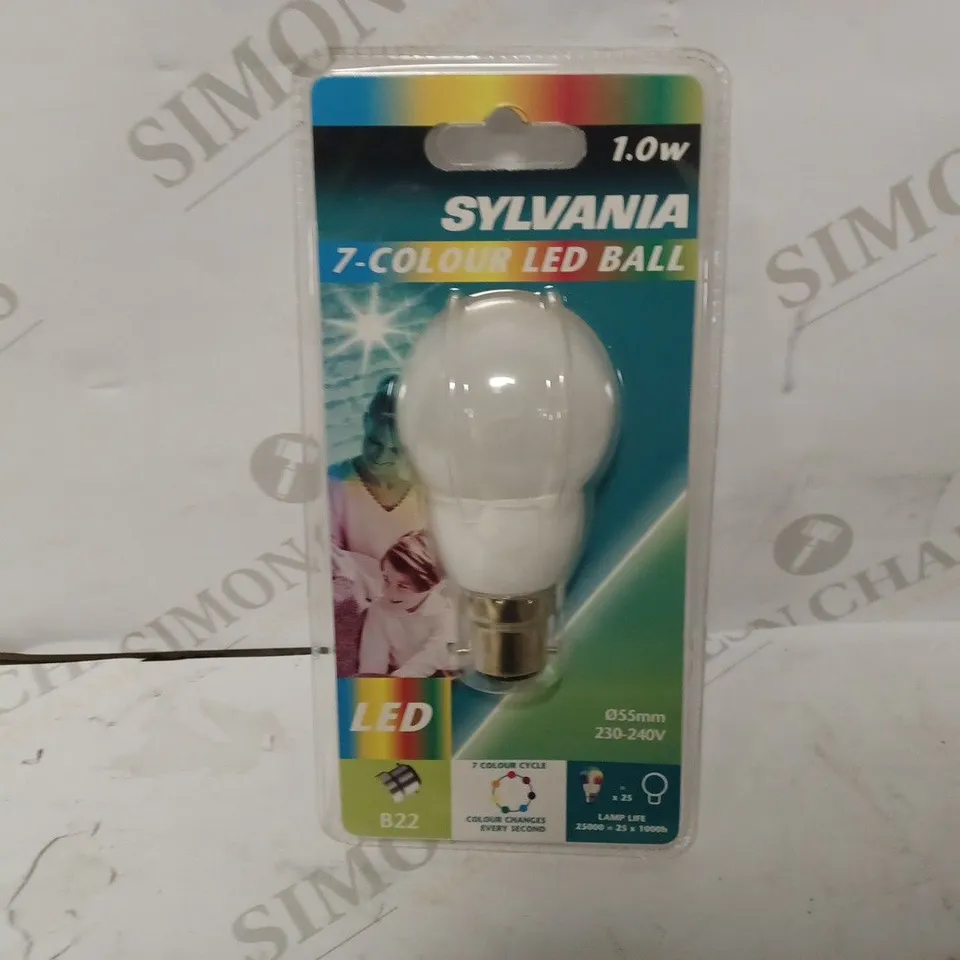 LOT OF APPROXIMATELY 16 SYLVANIA 1W 7 COLOUR LED BALLS 