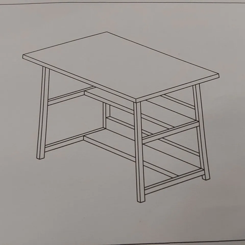 BOXED WOODEN DESK - NATURAL (1 BOX)