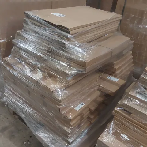 PALLET CONTAINING A LARGE QUANTITY OF ASSORTED BATHROOM FURNITURE PARTS INCLUDING: DEEP BASE END/INFIL PANEL, BASIN DOORS ECT