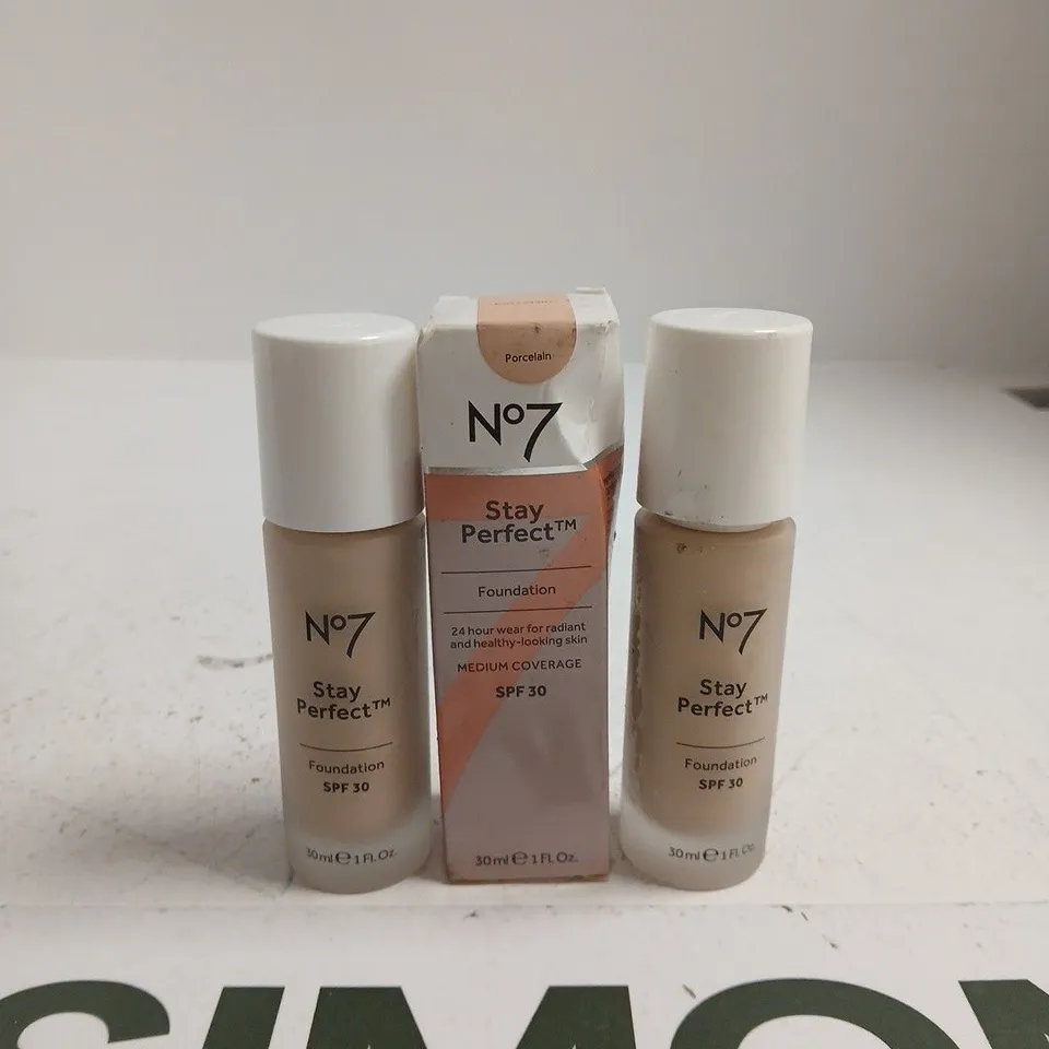 NO7 STAY PERFECT FOUNDATION SPF30 – 30ML (SET OF 3)