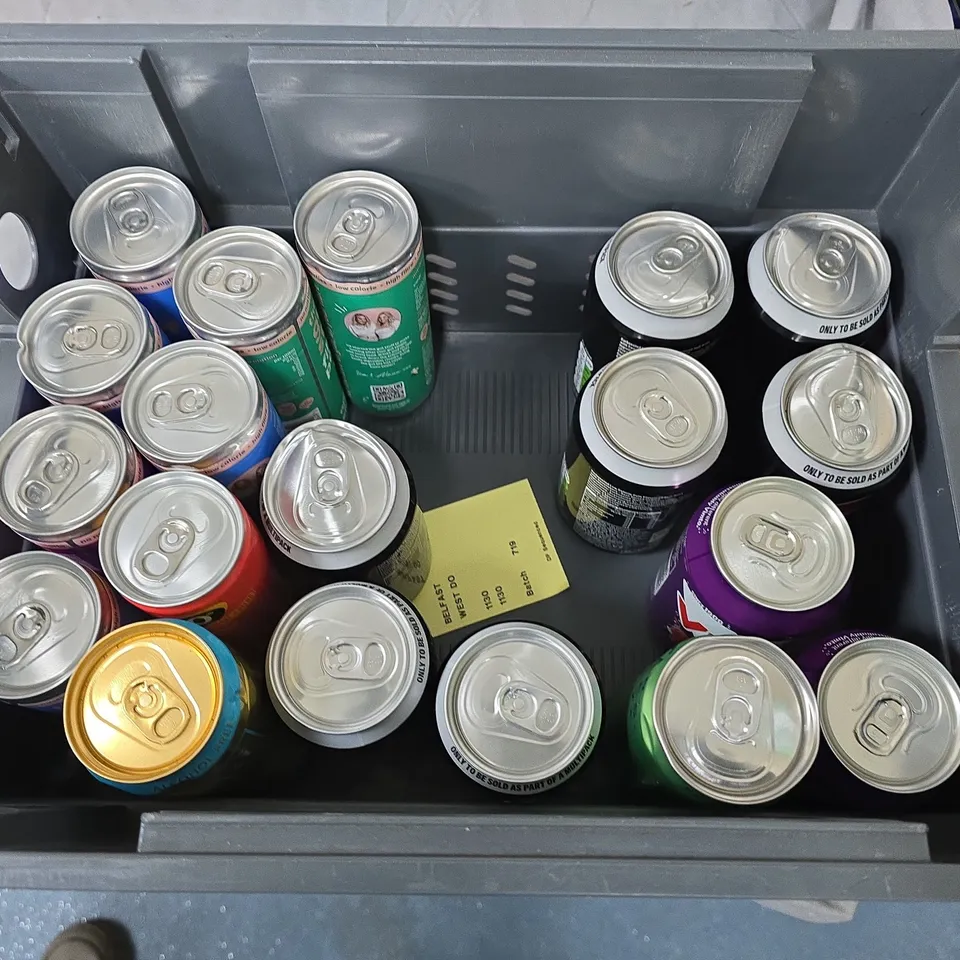 LOT OF 24 ASSORTED DRINKS TO INCLUDE PEPSI, GUT STUFF AND AU