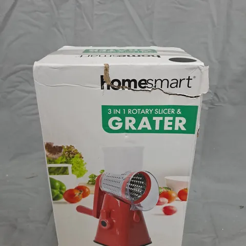 HOMESMART 3-IN-1 ROTARY SLICER & GRATER