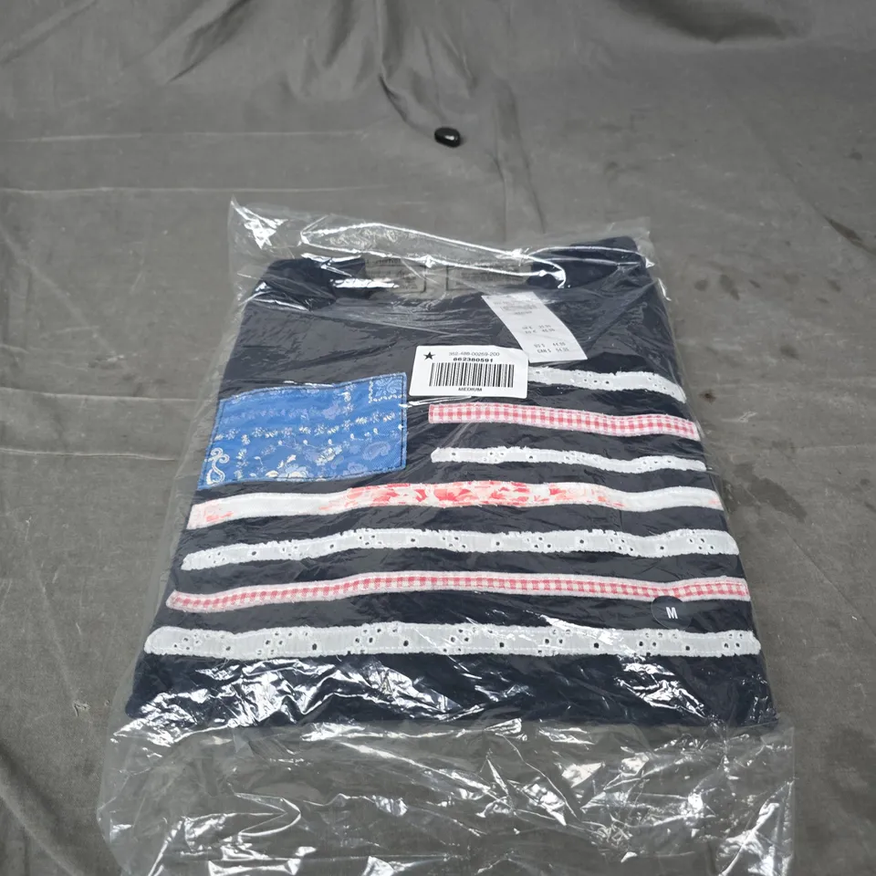 HOLLISTER NAVY KNIT TOP – MEDIUM. BAGGED