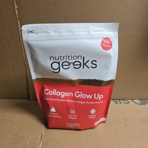 NUTRITION GEEKS COLLAGEN GLOW UP UNFLAVOURED (420G)