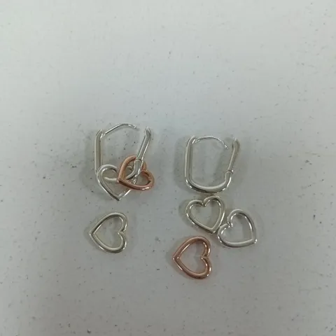 RADLEY HEART DROP HOOP EARRINGS 