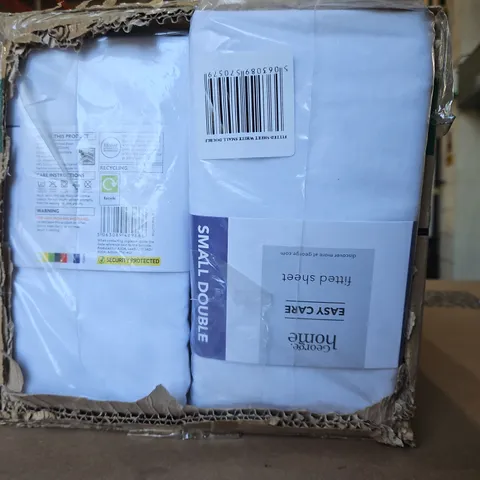 PACK OF 12 SMALL DOUBLE FITTED SHEET 