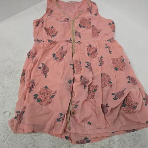 VARUN BAHL X INDIA PINK FLORAL DRESS, WOMEN'S, SIZE M