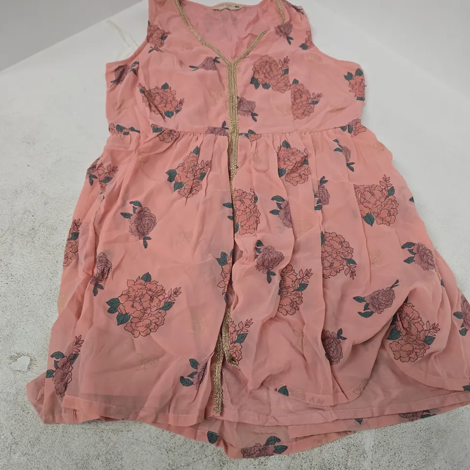 VARUN BAHL X INDIA PINK FLORAL DRESS, WOMEN'S, SIZE M
