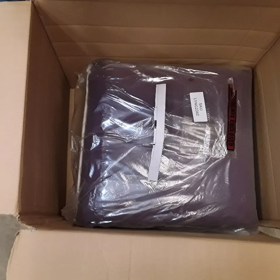 BOX TO CONTAIN 2 GARDEN CHAIR CUSHIONS - PURPLE 