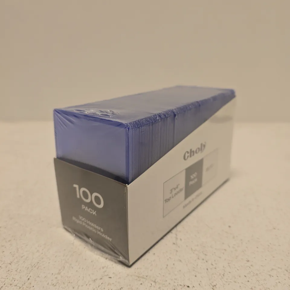 CHOLY 3X4 TOP LOADERS, 100 PACK, 35PT
