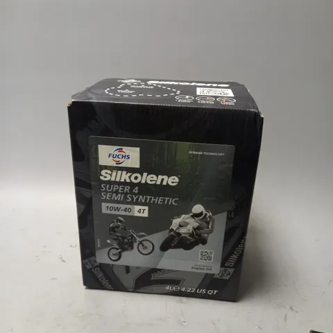 FUCHS SILKOLENE SUPER4 SEMI SYNTHETIC 10W-40 4T / 4L / COLLECTION ONLY 